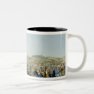 Caneca De Café Em Dois Tons Festival em Atenas, bar. por J. Rodwell, 1830