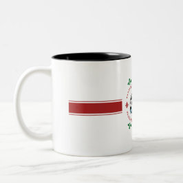 Caneca De Café Em Dois Tons Festive Holiday 67 Soccer Ice Cream Drip Mug,