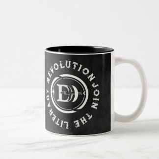Caneca De Café Em Dois Tons Ficha do logotipo DH: Mug de café 11oz