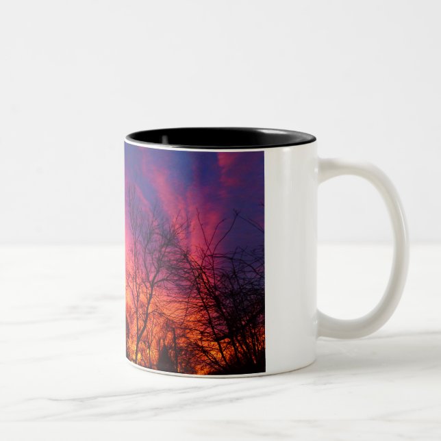 Caneca De Café Em Dois Tons Fiery Sunset Mug (Direita)