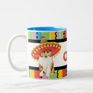 Caneca De Café Em Dois Tons Fiesta Collie - Mug De Café De Duas Toneladas