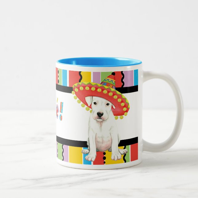 Caneca De Café Em Dois Tons Fiesta Dogo Argentino (Direita)