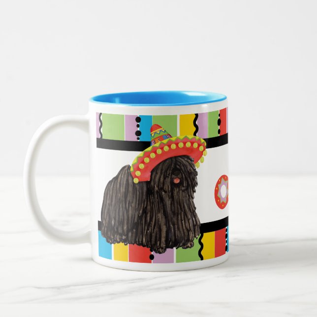 Caneca De Café Em Dois Tons Fiesta Puli - Mug De Café De Duas Toneladas (Esquerda)