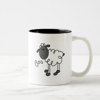 Caneca De Café Em Dois Tons Figura camiseta e presentes da vara dos carneiros
