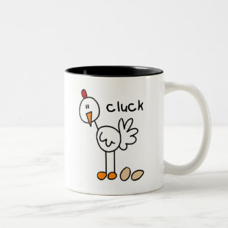 Caneca De Café Em Dois Tons Figura galinha da vara