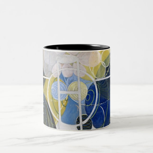 Caneca De Café Em Dois Tons Figura n.o 5 de Hilma af Klint (Centro)