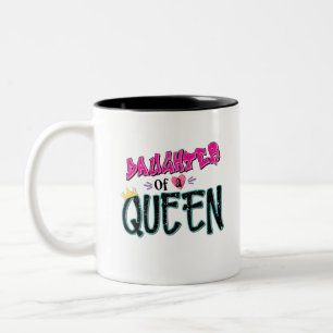 Caneca De Café Em Dois Tons Filha De Uma Rainha