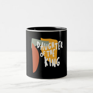 Caneca De Café Em Dois Tons Filha do Rei - Dando poder à citação cristã
