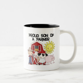 Caneca De Café Em Dois Tons Filho orgulhoso do camiseta e dos presentes de um