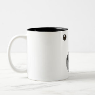 Caneca De Café Em Dois Tons Filhos de Rico de Carnaval de Urso Polar Face