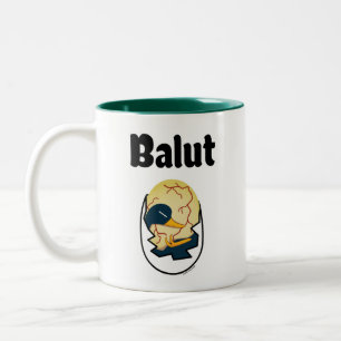 Caneca De Café Em Dois Tons Filipino da proteína do ovo do embrião do pato do