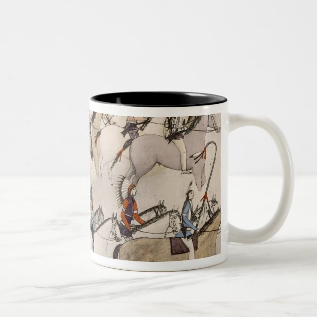 Caneca De Café Em Dois Tons Fim da batalha (tinta no papel) (Direita)