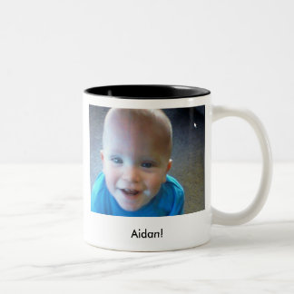 Caneca De Café Em Dois Tons Fim de Aidan! , Aidan!