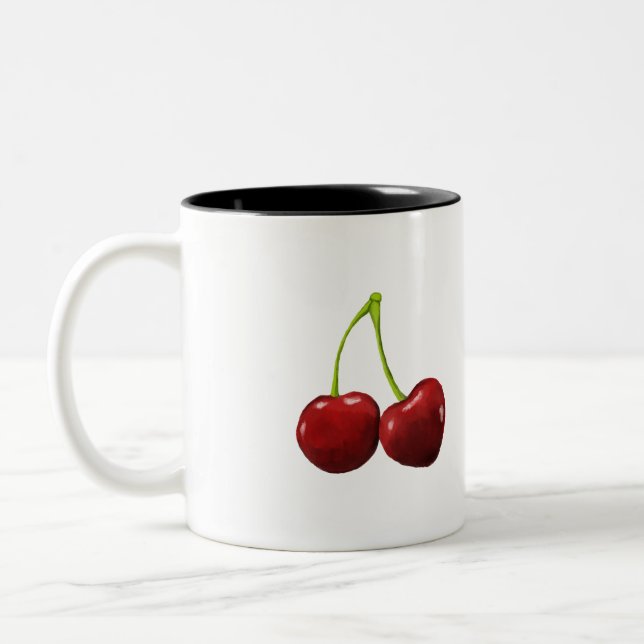 Caneca De Café Em Dois Tons Fique Cheery Mug (Esquerda)