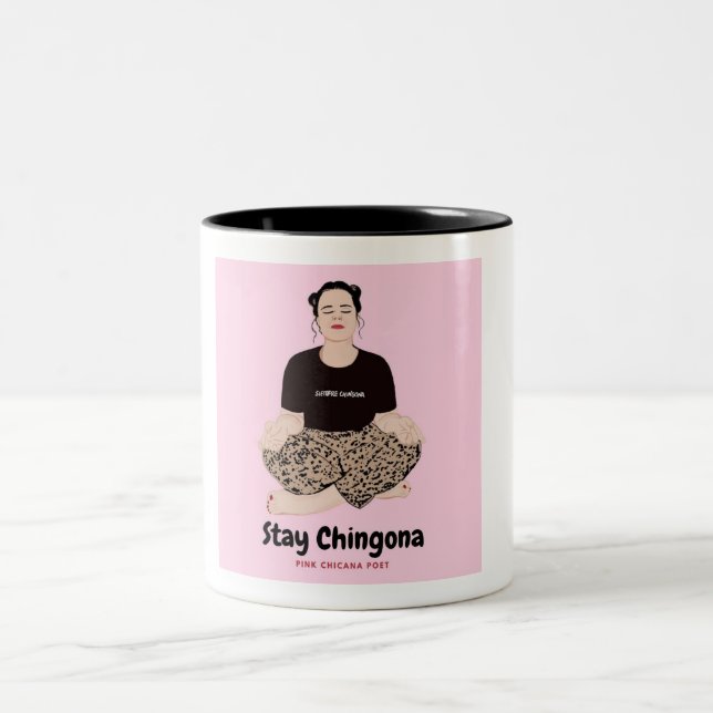 Caneca De Café Em Dois Tons Fique Chingona (Centro)