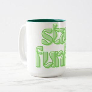 Caneca De Café Em Dois Tons Fique Funky
