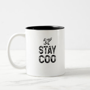 Caneca De Café Em Dois Tons Fique quieto