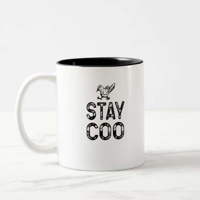 Caneca De Café Em Dois Tons Fique quieto (Esquerda)