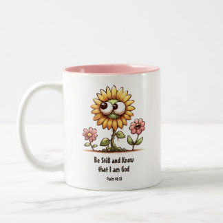 Caneca De Café Em Dois Tons Fique quieto e conheça a escritura cristã