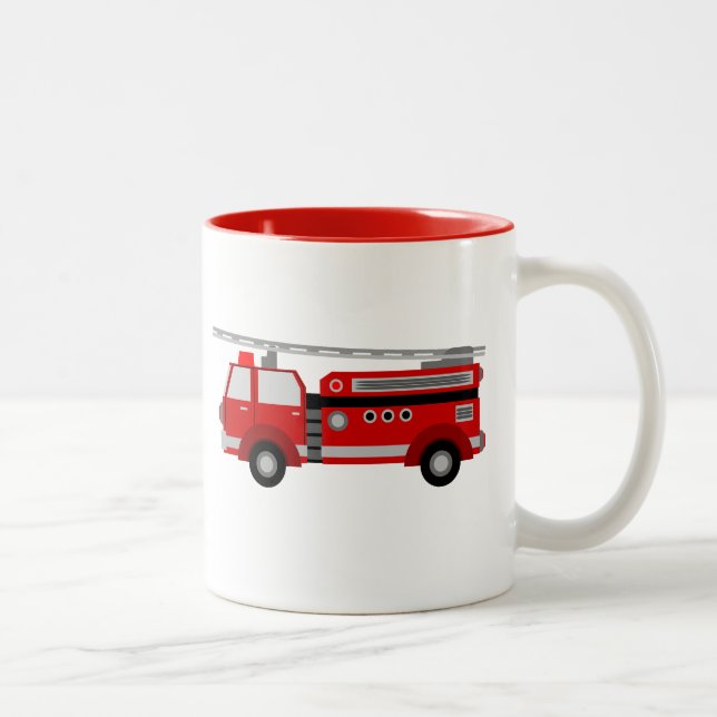 Caneca De Café Em Dois Tons Fire Truck Mug (Direita)