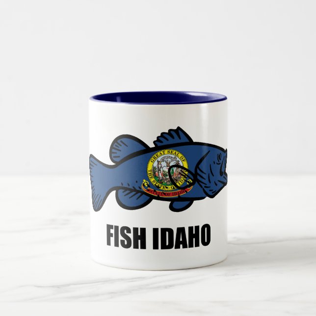 Caneca De Café Em Dois Tons Fish Idaho (Centro)