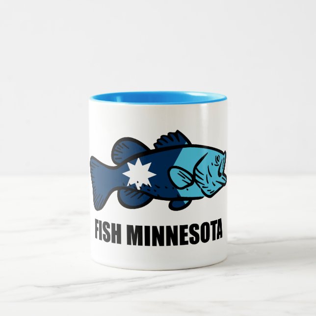 Caneca De Café Em Dois Tons Fish Minnesota (Centro)