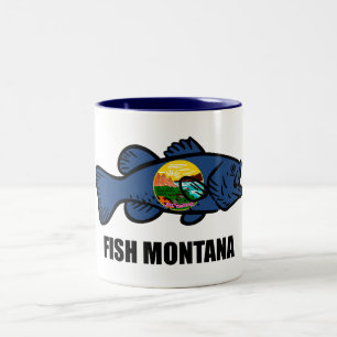 Caneca De Café Em Dois Tons Fish Montana Bass