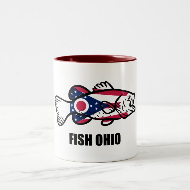Caneca De Café Em Dois Tons Fish Ohio (Centro)