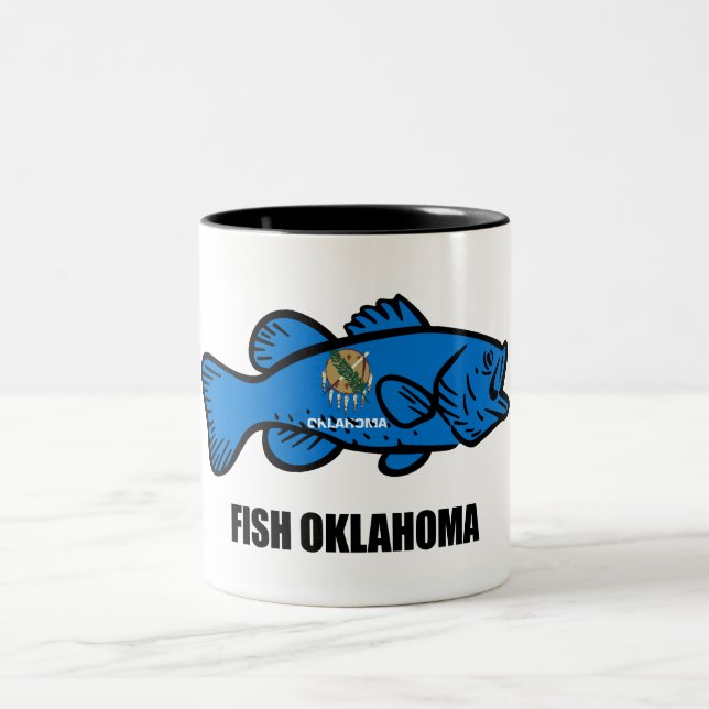 Caneca De Café Em Dois Tons Fish Oklahoma (Centro)