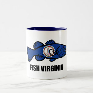 Caneca De Café Em Dois Tons Fish Virginia