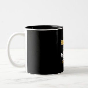 Caneca De Café Em Dois Tons Fisher Eu Adoro Pescar Com O Melhor Amigo