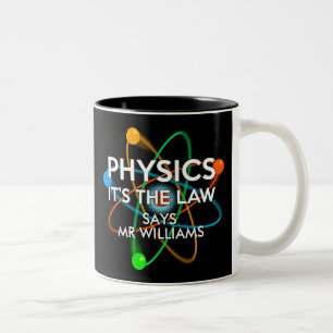 Caneca De Café Em Dois Tons Física Personalizada É a Lei Ciência