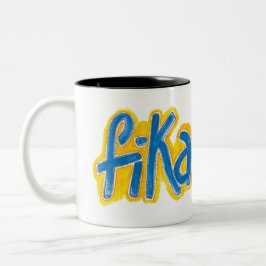 Caneca De Café Em Dois Tons Fita de café de duas tonalidades