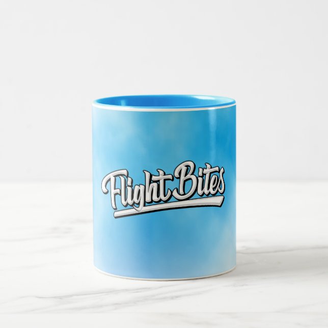 Caneca De Café Em Dois Tons Fita de Voo (Centro)