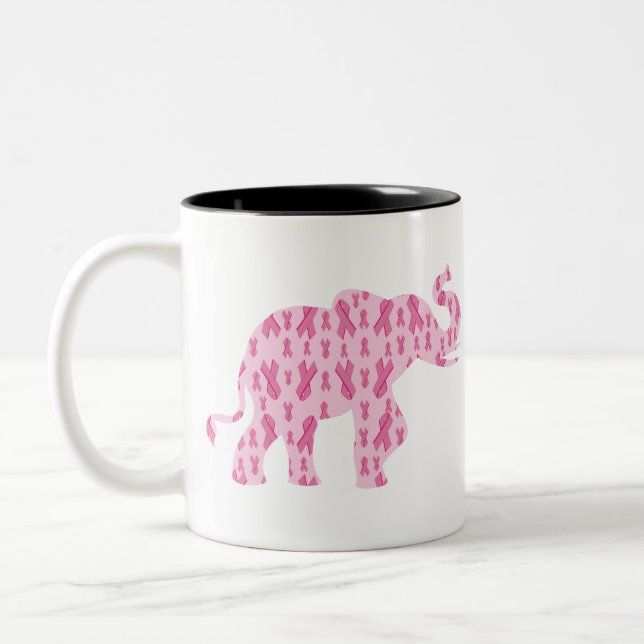 Caneca De Café Em Dois Tons Fitas para Susan-Elephant (Esquerda)