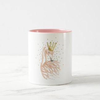 Caneca De Café Em Dois Tons Flamingo - Flamingo recortar