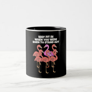 Caneca De Café Em Dois Tons Flamingo Por Que Quando Você Estava Nascer De Sair