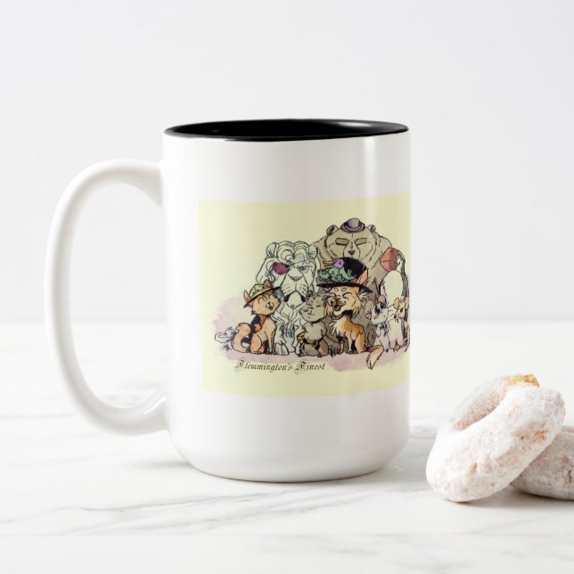 Caneca De Café Em Dois Tons Flemington's Finest (Com Donut)