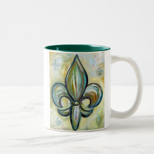Caneca De Café Em Dois Tons fleur_de_lis (Direita)