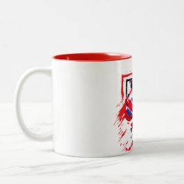Caneca De Café Em Dois Tons Fleur éclatée