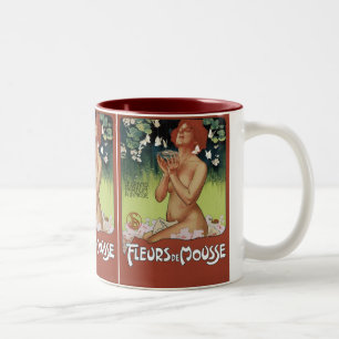 Caneca De Café Em Dois Tons Fleurs de Mousse