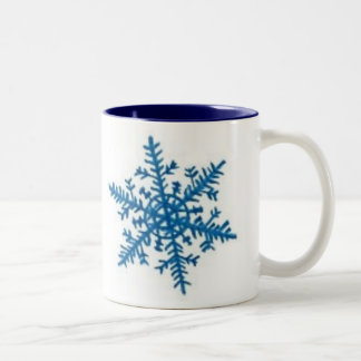 Caneca De Café Em Dois Tons Flocos de neve!