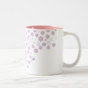 Caneca De Café Em Dois Tons Flocos de neve-2