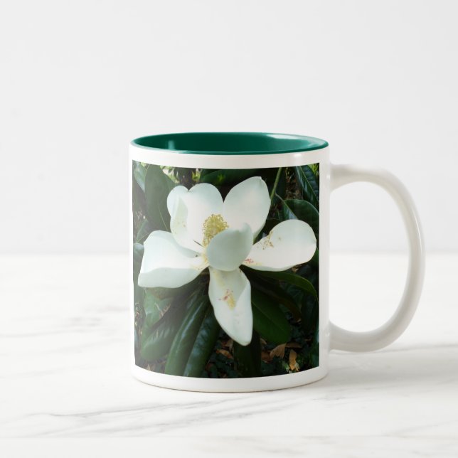 Caneca De Café Em Dois Tons Flor da magnólia (Direita)