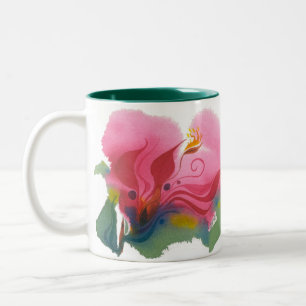 Caneca De Café Em Dois Tons Flor da paixão, no. 2