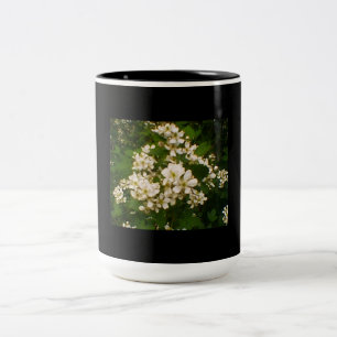 Caneca De Café Em Dois Tons Flor de Blackberry