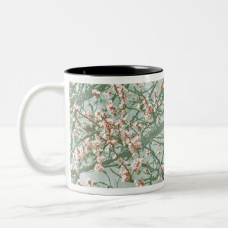 Caneca De Café Em Dois Tons Flor de cereja
