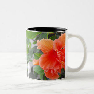 Caneca De Café Em Dois Tons Flor de Laranja