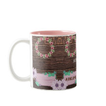 Flor de madeira russa Mug para presente de casamen