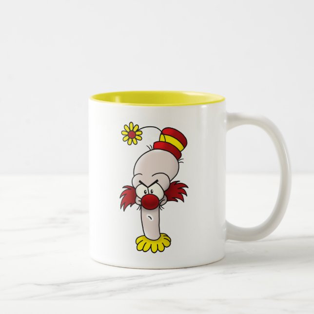Caneca De Café Em Dois Tons Flor Irritado (Direita)